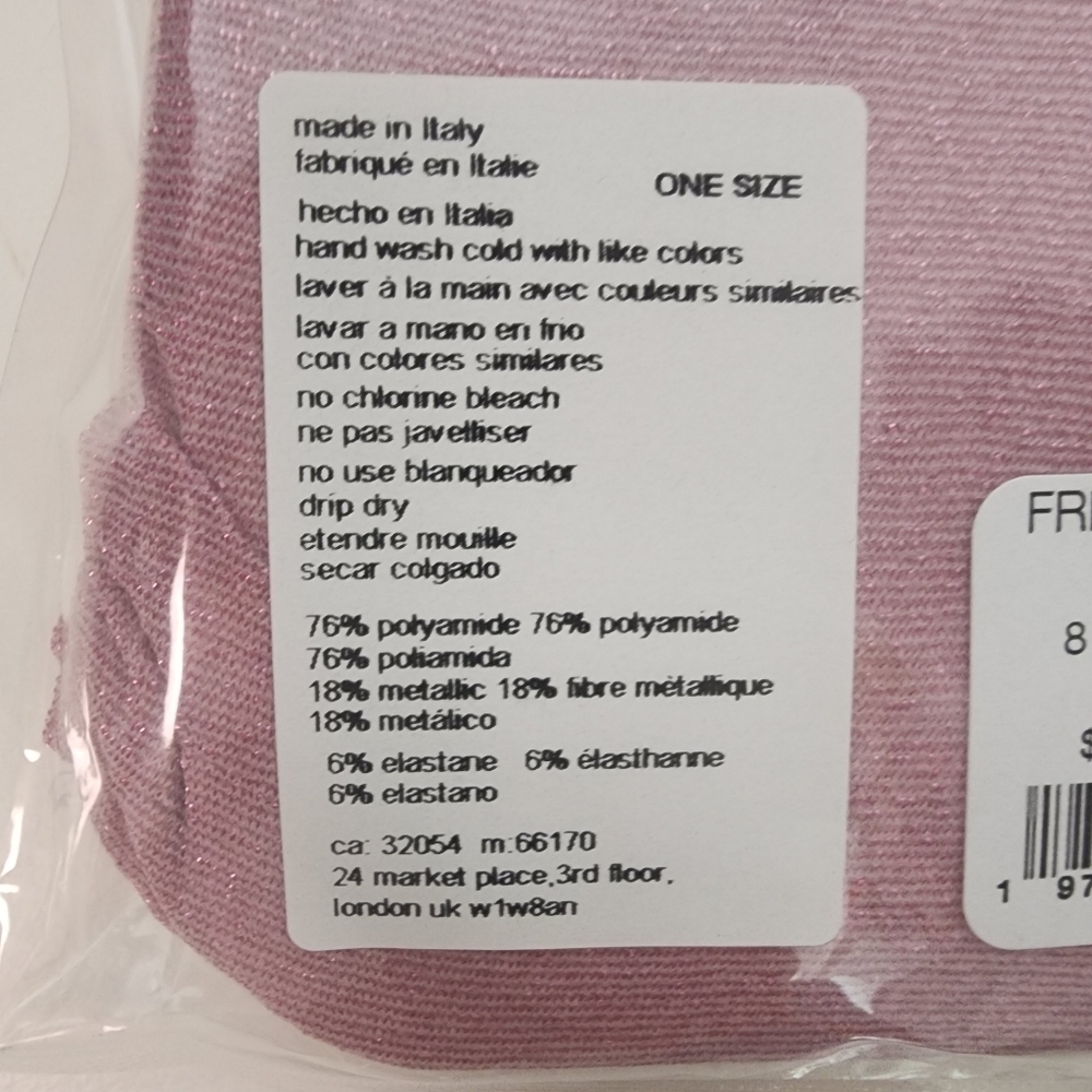 NWT Free People Pink All That Shimmers Tights - Picture 8 of 10